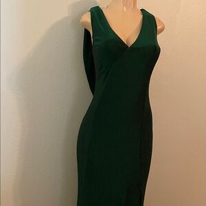 Elegant Green Sleeveless Dress